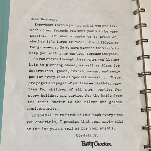 Betty Crocker’s 1960 Party Book First Edition 1st Printing - Picture 8 of 12